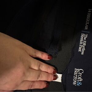 Croft & Barrow Dark Blue Straight Leg Pants